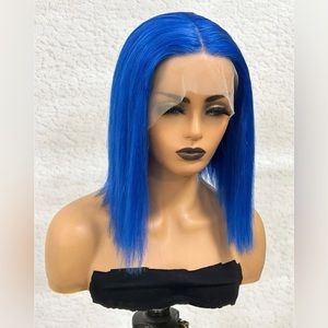 13*4 Lace Front 150% Short Straight Human Hair Wig 10’